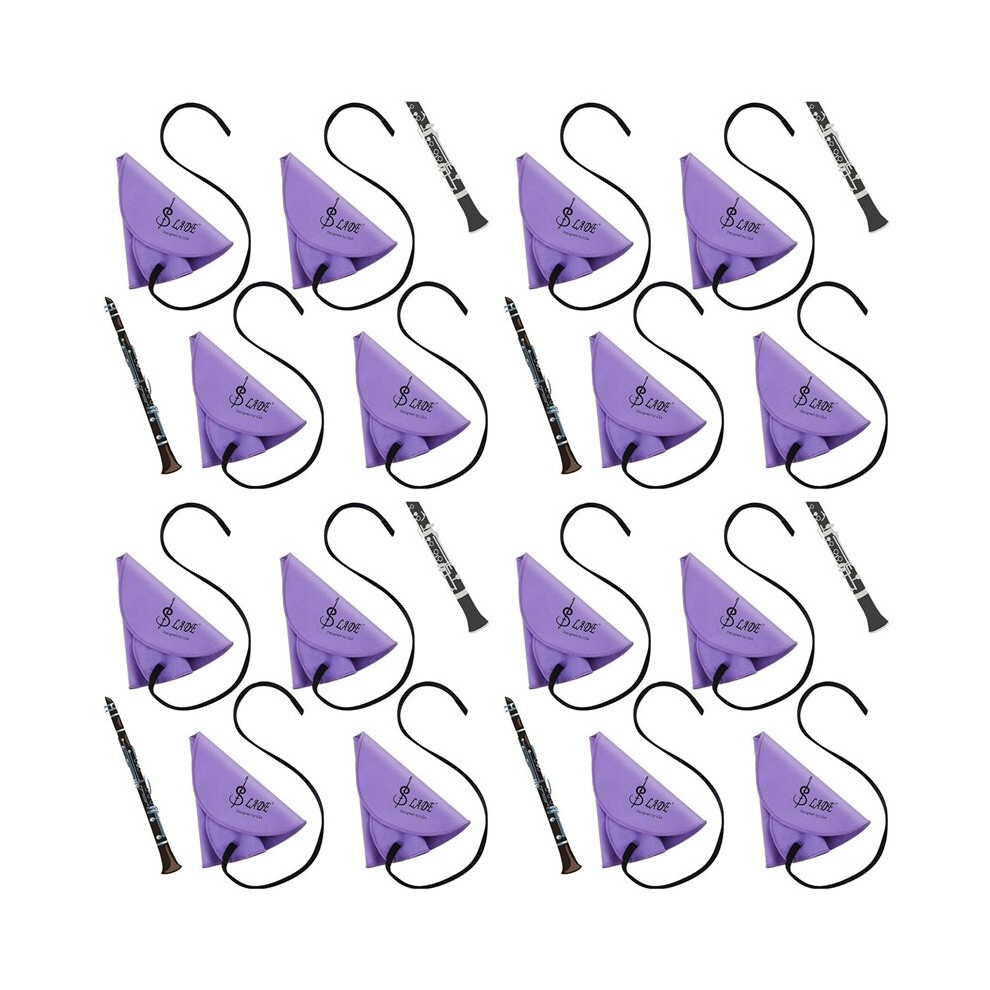Slade 16 Pcs Clarinet Swab Clarinet Cleaning Cloth Pull Through Swab Cleaner Cloth 6034060266650