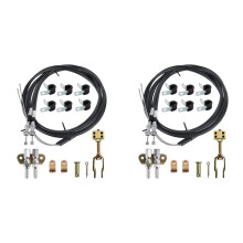 2X 330-9371 Universal Disc/Drum Parking Brake Cable Kit Emergency Brake Cable Kit Replace 140-14415-R Car Accessories