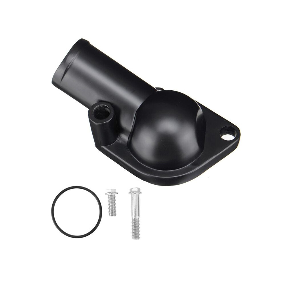 Sbc Bbc Water Neck Thermostat Housing 15 For Chevy 350 454 Small Block Black 6032513931315