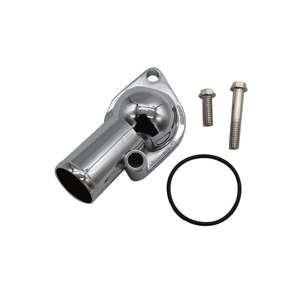 Sbc Bbc Water Neck Thermostat Housing 15 For Chevy 350 454 Small Block Silver 6033818937347