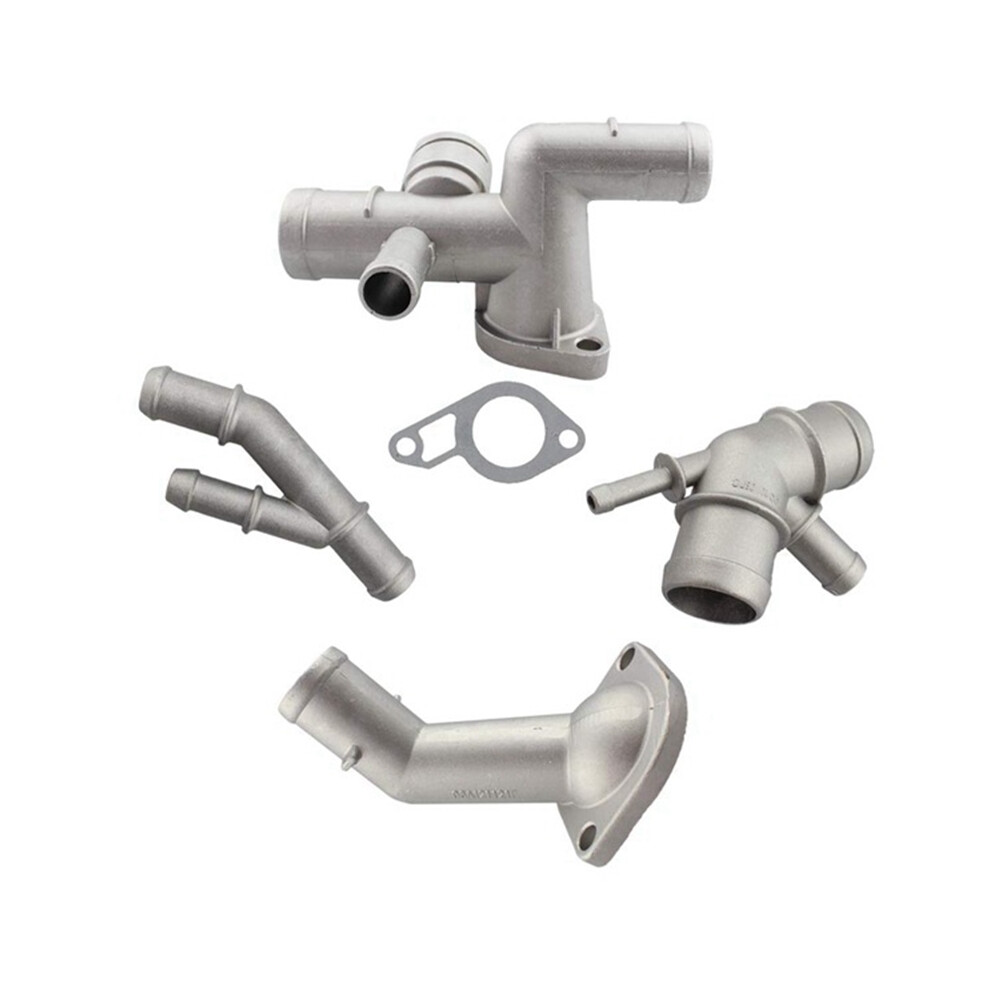 4Pcs Aluminium 1.8T Engine Cooling Coolant Hose Connector Supercharger Pipe For Mk4 Bettle A3 S3 Tt 6031888228136