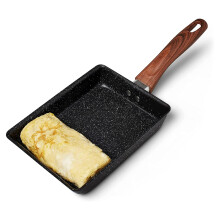 Padella Tamagoyaki Padella per Frittata Giapponese, Padella Antiaderente con Rivestimento Quadrato per Uova Padella per Fare Omelette o Crepes