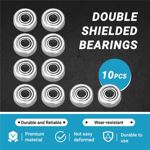 10 Bearing 604ZZ 4x12 Shielded 4x12x4 2