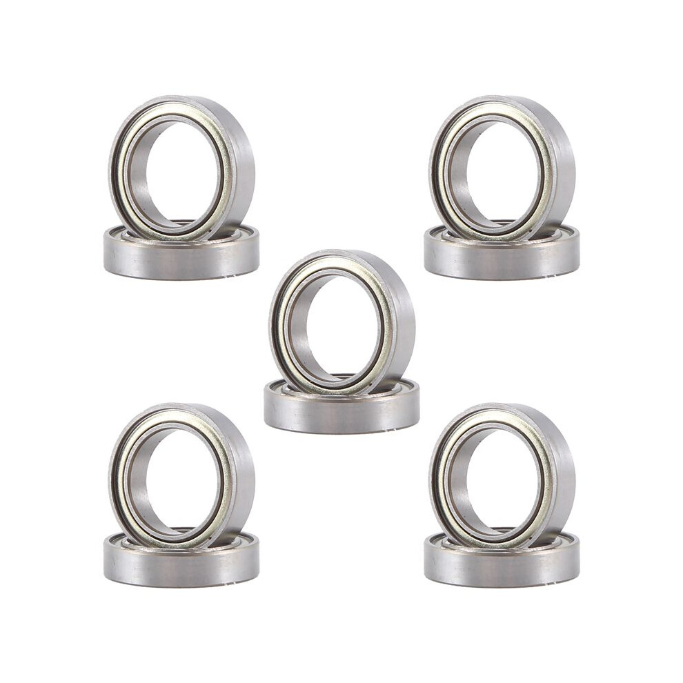 10Pcs Miniature Sealed Metal Shielded Metric Radial Bearing Model: 6701 Zz 12X18x4mm Silver 4711820949986