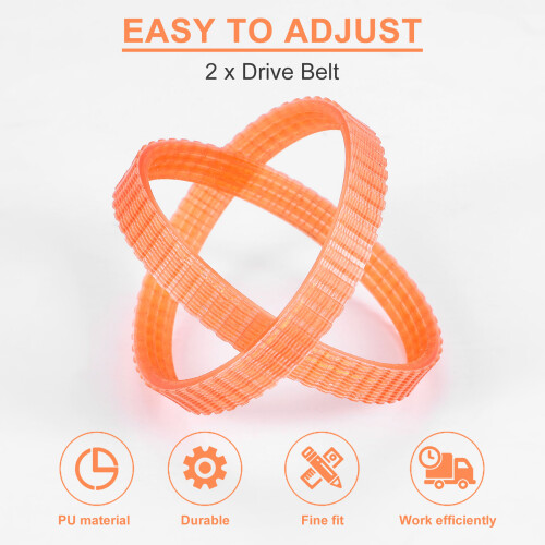 2 Pcs F20 Electric Planer Drive Belt for  Models 1
