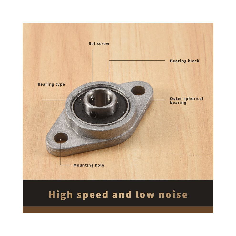 4Pcs Kfl08 Pillow Block Bearing 8Mm Bore Diameter Zinc Alloy Rhombic Flange Bearing For Cnc 4713440750225