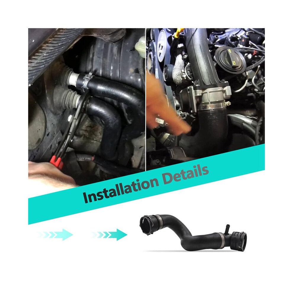 Car Upper Radiator Coolant Hose Cooling Water Pipe 7L8122101d 7L8 122 101 D For Q7 3.0L V6 2011-2015 6032264073371