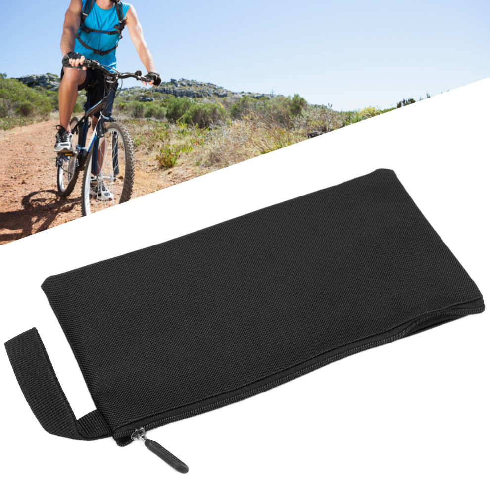 Heavy Duty Waterproof Canvas Tool Bag With Zipper Portable Storage Pouch Black 4971377296555
