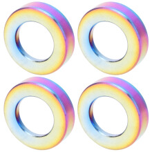 4Pcs Titanium Alloy M6 Bike Brake Caliper Spacers, Colorful, 4.0g