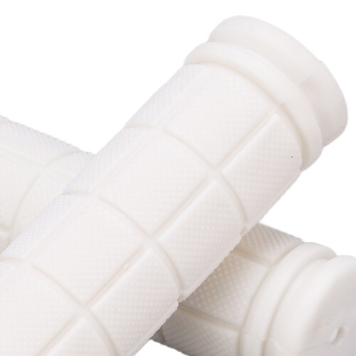 White Rubber Bike Handle Grip 12cm Bicycle Handlebar Cover Replacement 1