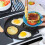 4-Hole Breakfast Pan  Omelette Pan Household Kitchen Tools Non-Stick Small Frying Pan Egg Dumpling Mold 5