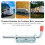 10mm Diameter Barrel Bolt Latch with Non-Slip Red Handle for Trailers 11