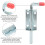 10mm Diameter Barrel Bolt Latch with Non-Slip Red Handle for Trailers 2