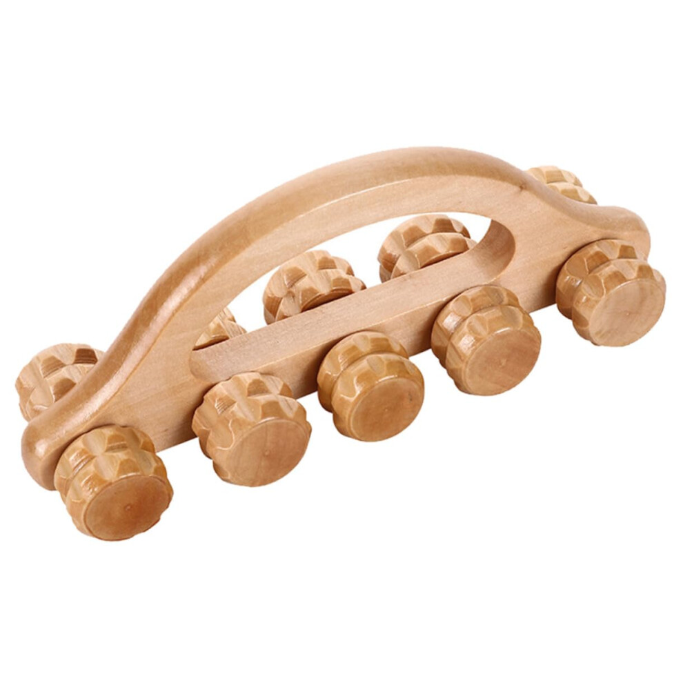 Wooden Massage Roller Handheld Massager For Deep Tissue Relaxation Portable Body Roller For Soreness Relief Neck Back
