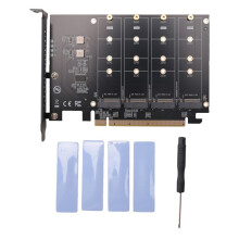 PCIE to M.2 NVME Adapter NVMe M.2 PCI Adapter 32Gbps PCI-E Card PCI X16 M Key SSD Computer Expansion Card Add Cards
