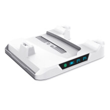 Voor PS5 PROvoor PS5/Slimvoor PS5/ Console Koelstandaard Oplaadstation Dock Controller Opbergrek met Koelventilator B