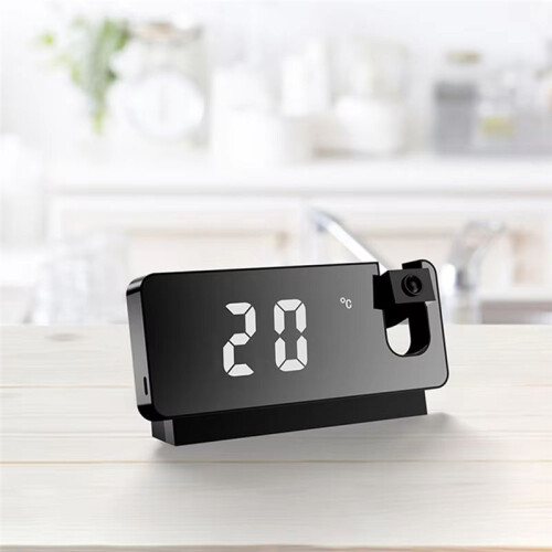 NEW HD LED Digital Projection Clock Projection AlarmClock Temperature Display Home Decoration Desktop Clock B 2
