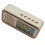Retro Multifunctional  Speaker LED Color Digital Display Clock, Alarm Clock Desktop Speaker Gift Beige 1