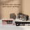 Retro Multifunctional  Speaker LED Color Digital Display Clock, Alarm Clock Desktop Speaker Gift Beige 2
