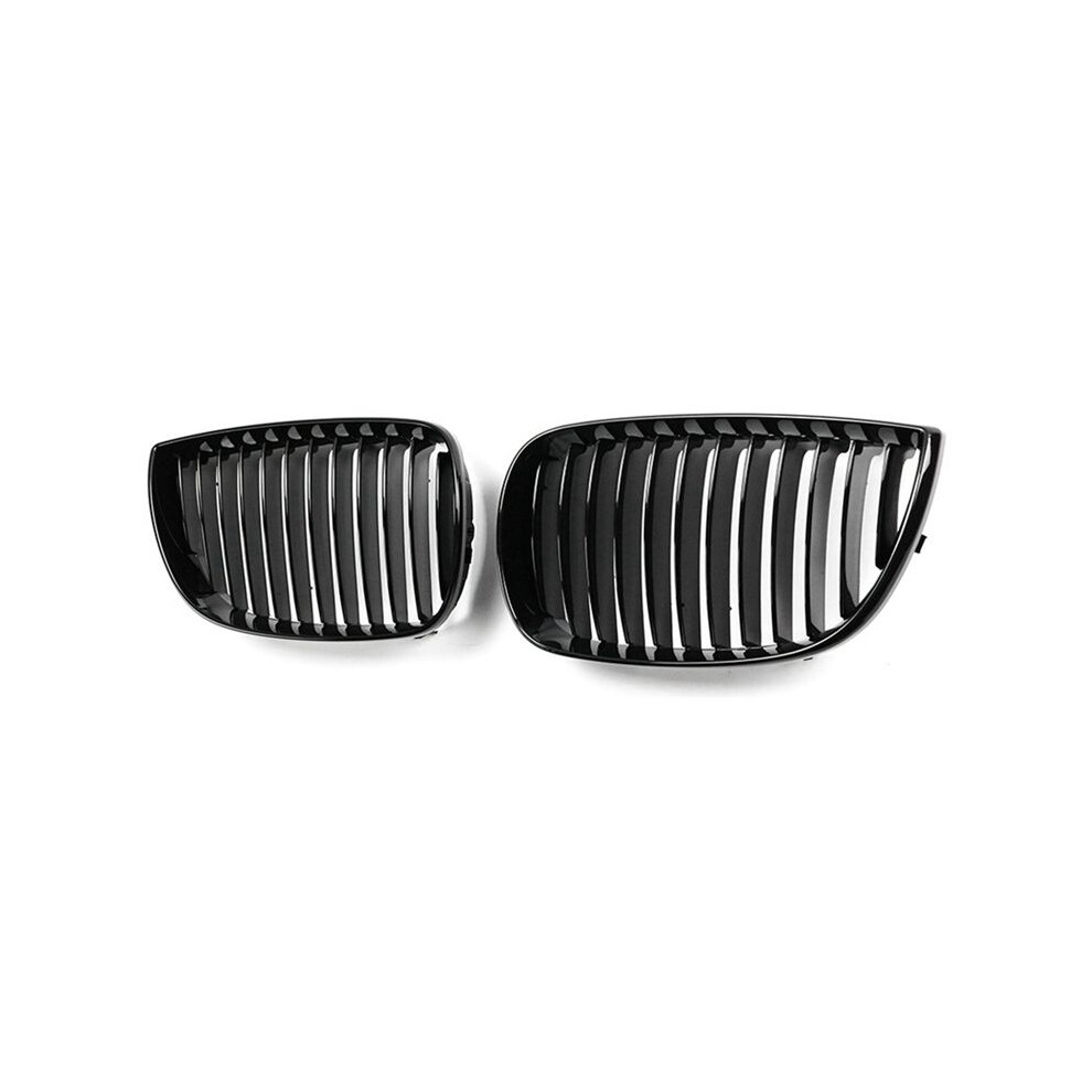 Gloss Front Kidney Single Grill For 1 Series E81 E82 E87 E88 2004-2007 Black 6032834650544