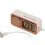 Retro Multifunctional  Speaker LED Color Digital Display Clock, Alarm Clock Desktop Speaker Gift Beige 3