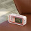 Retro Multifunctional  Speaker LED Color Digital Display Clock, Alarm Clock Desktop Speaker Gift Beige 5