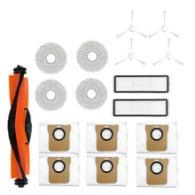 Pièces de Rechange pour  X20+ / X20 , Accessoires, Brosse Latérale Principale, Filtre Hepa, Chiffon de Nettoyage, Sac à Poussière.