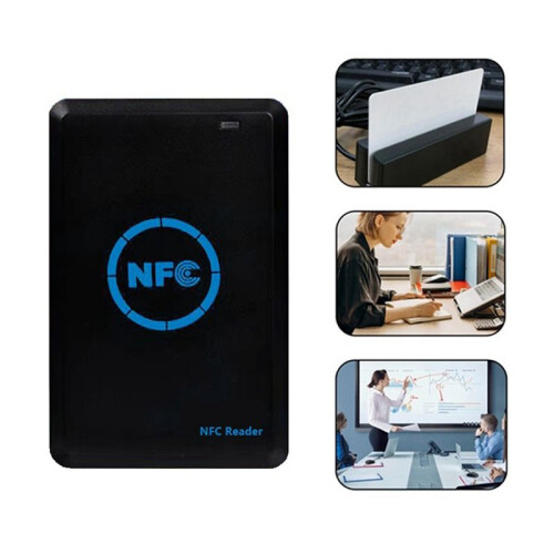 NFC  Chip Reader/Writer+2XUID Keychain 125K 13.56M Copier HID Duplicator Tag Clone ID IC Keychain Key Copy 1