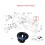 51418200729 1Pcs Car Door Panel Lock Knob Bushing Trim Ring for  E46 6