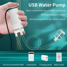 Draagbare USB Elektrische Automatische Hevelpomp met Zelf-Aanzuiging voor Het Bottelen van Zelfgebrouwen Wijn, Bier, Dranken en Kombucha, 5V