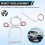 Fit for  Sienna Granvia 2021-2024 Car Cup Light Central Control Lamp Interior Modification Ambient Light 7