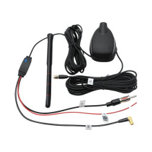 Universal-Autoantenne GPS+DAB+FM 3-in-1 Multifunktions-Kombination Aktive Radioverstärkerantenne mit Verstärkung