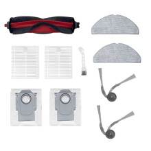 10 St för Q7 TF/Q7 TF+ Sopmaskin, Robottillbehör, Rulle, Sidoborste, HEPA-Filter, Moppdyna, Dammpåse