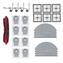 27 St för Q10 VF/Q10 VF+ Sopmaskin, Robottillbehör, Rulle, Sidoborste, HEPA-Filter, Moppdyna, Dammpåse