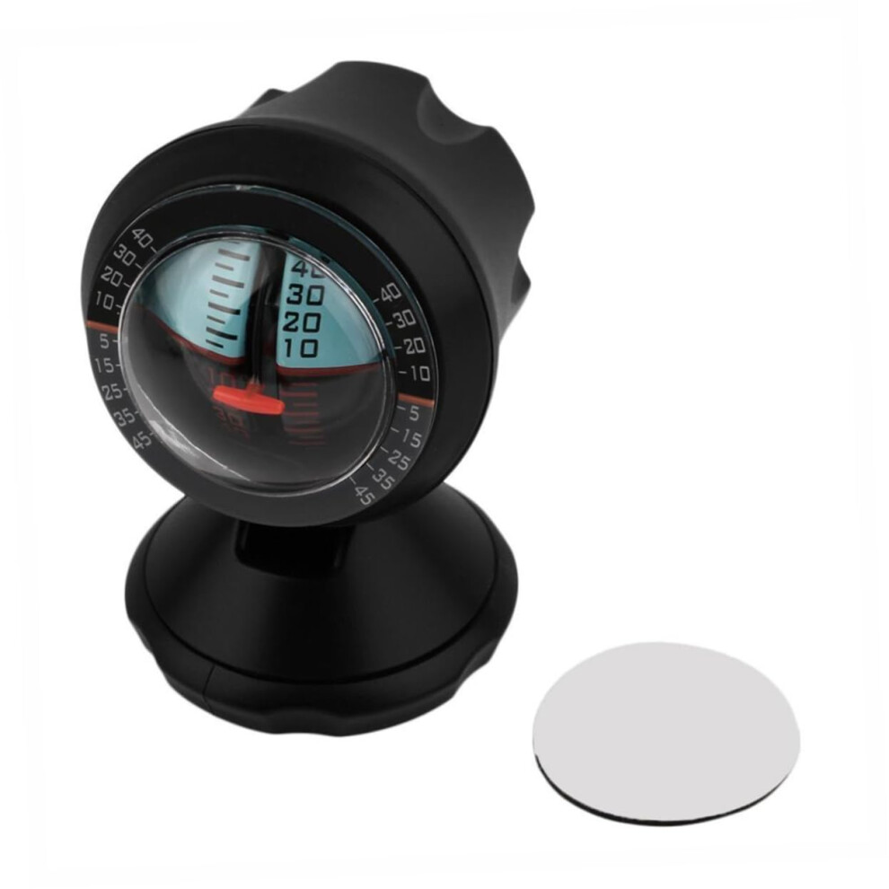 Car Inclinometer Vehicle Level Gauge With Accurate Slope Measurement Adjustable Easy Read Dial Black 9382693973665