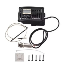Akoestische Gitaar Pickup Folk Klassiek EQ Plate Pickup Kleurrijk LCD-Scherm Ingebouwde Microfoon met Kalibratie