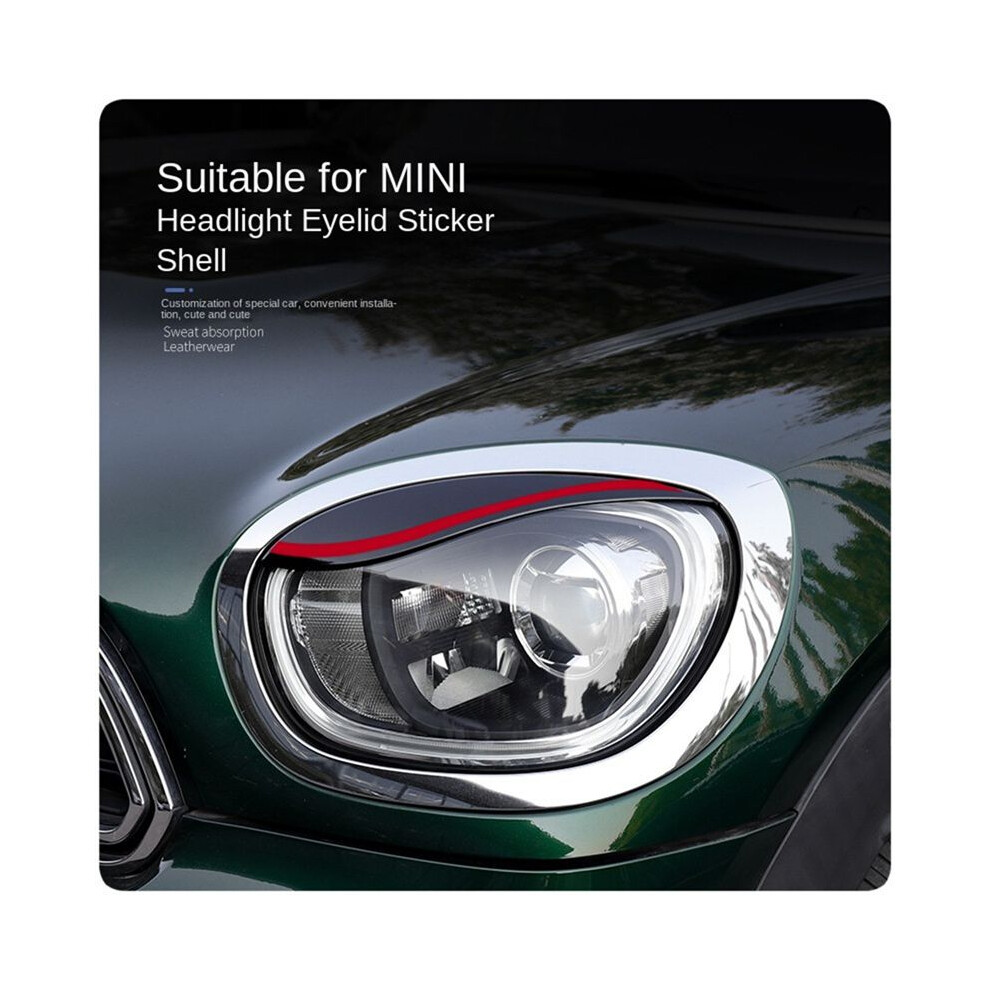Car Headlights Eyebrows Eyelids Cover Eyelash Lamp Stickers For Cooper F60 Light 6032616957236