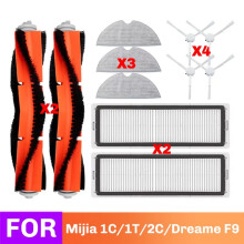 För Mijia 1C 2C 1T MI Robotdammsugare-Mopp STYTJ01ZHM för F9 Rullborste HEPA-Filter Mopp Dammsugare Delar