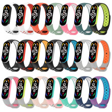 Band 7 Correa de silicona suave ajustable para muñeca Unisex