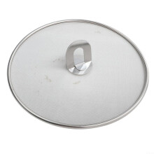 Stainless Steel Splatter Screen For Frying Pans 25cm Anti Grease Oil Protection Splash Guard Mesh Cover