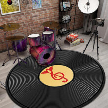 Drum Rug NonSlip Soundproof AntiVibration Carpet for Floor Protection 60cm Rectangle