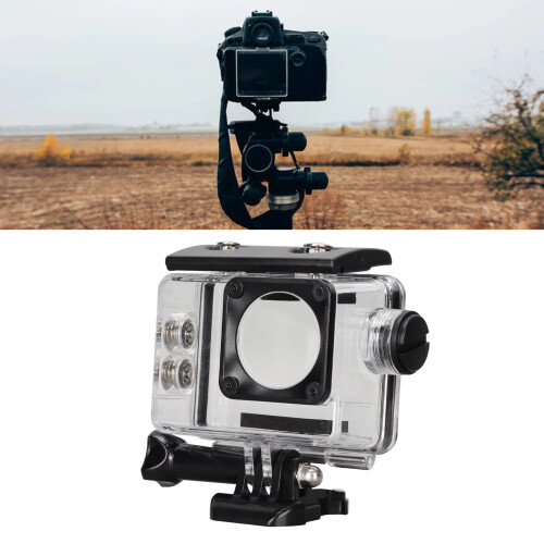 Rechargeable Waterproof Protective Shell for C Type Dual Screen Sports Camera