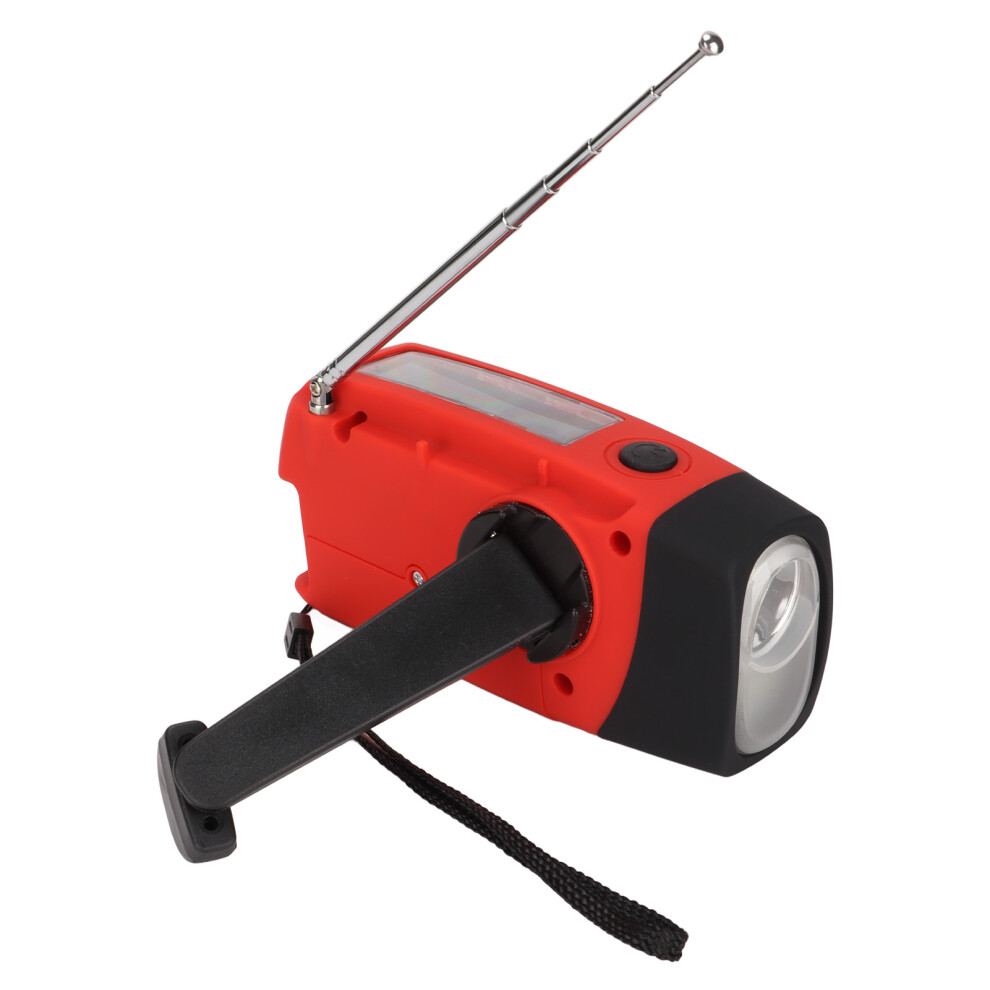 Emergency Hand Crank Radio With 2000Mah Battery, Solar & Flashlight 7601374567040