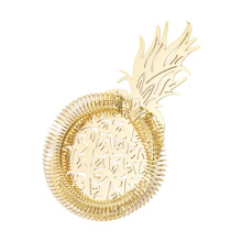 Gold Pineapple Cocktail Strainer Bar Tool, Durable Stainless Steel, Efficient Ice Filtration
