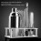 Space-Saving White ABS Bartender Kit Stand for Bar & Home Storage 2