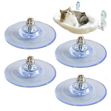 Cat Window Perch Suction Cup 4Pack PVC Replacement Suction Cups With Screws, Indoor Window Seat Hammock, 20 Kg Capacity