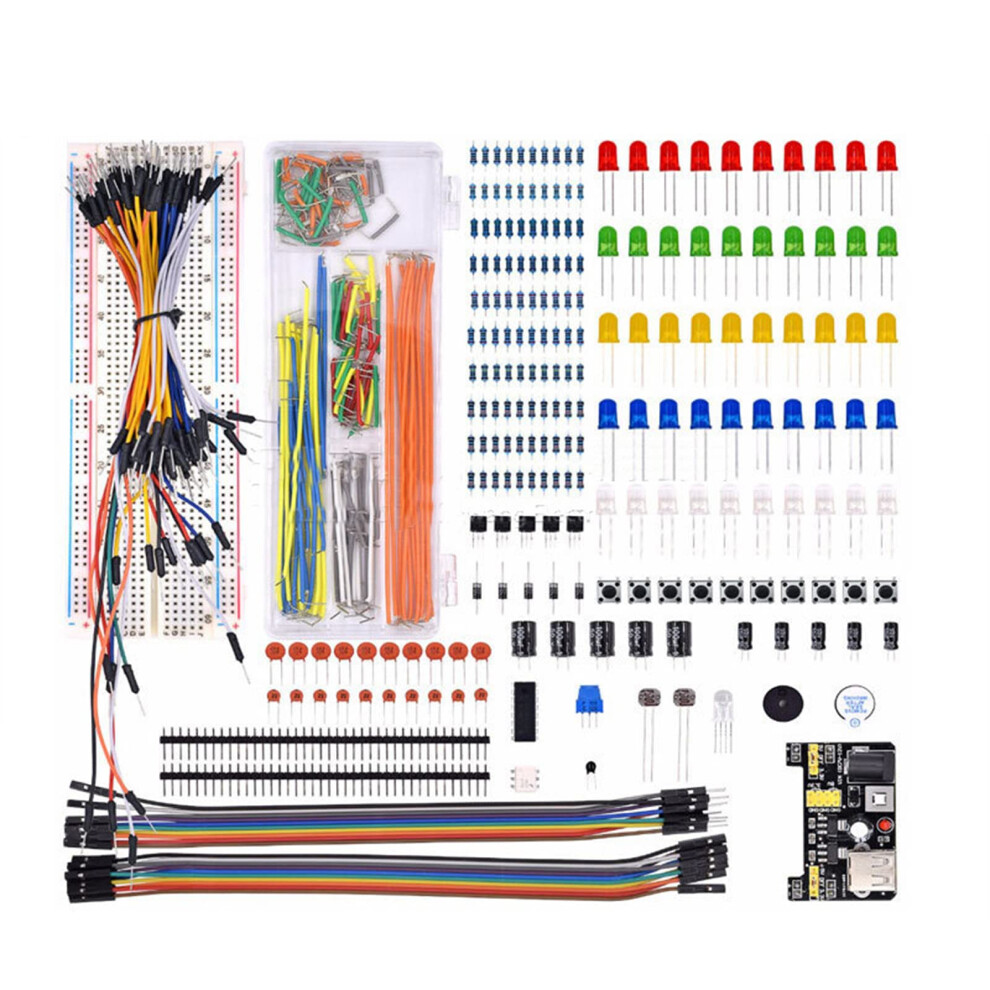 Uno R3 Component Starter Kit 830 Tiepoints Breadboard, Arduino Mega 2560 Compatible, Uno R3 Compatible 9382693975263