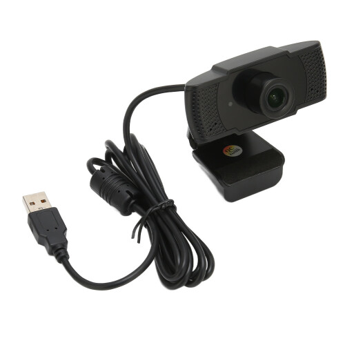 Webcam HD com design ajustável e microfone estéreo duplo para qualidade de áudio incomparável. 1