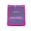 Purple PS2 Game Console Storage Card Reader: Transparent & User-Friendly 1