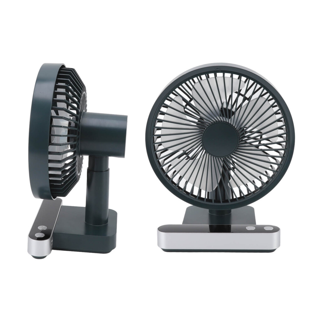 Rechargeable Usb Desk Fan 4-Level, 180 Oscillating, 5000Mah Green 8461374568725